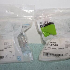 Lot Of 2: Phillips Respironics Wisp Nasal Mask Cushion Large New Sealed